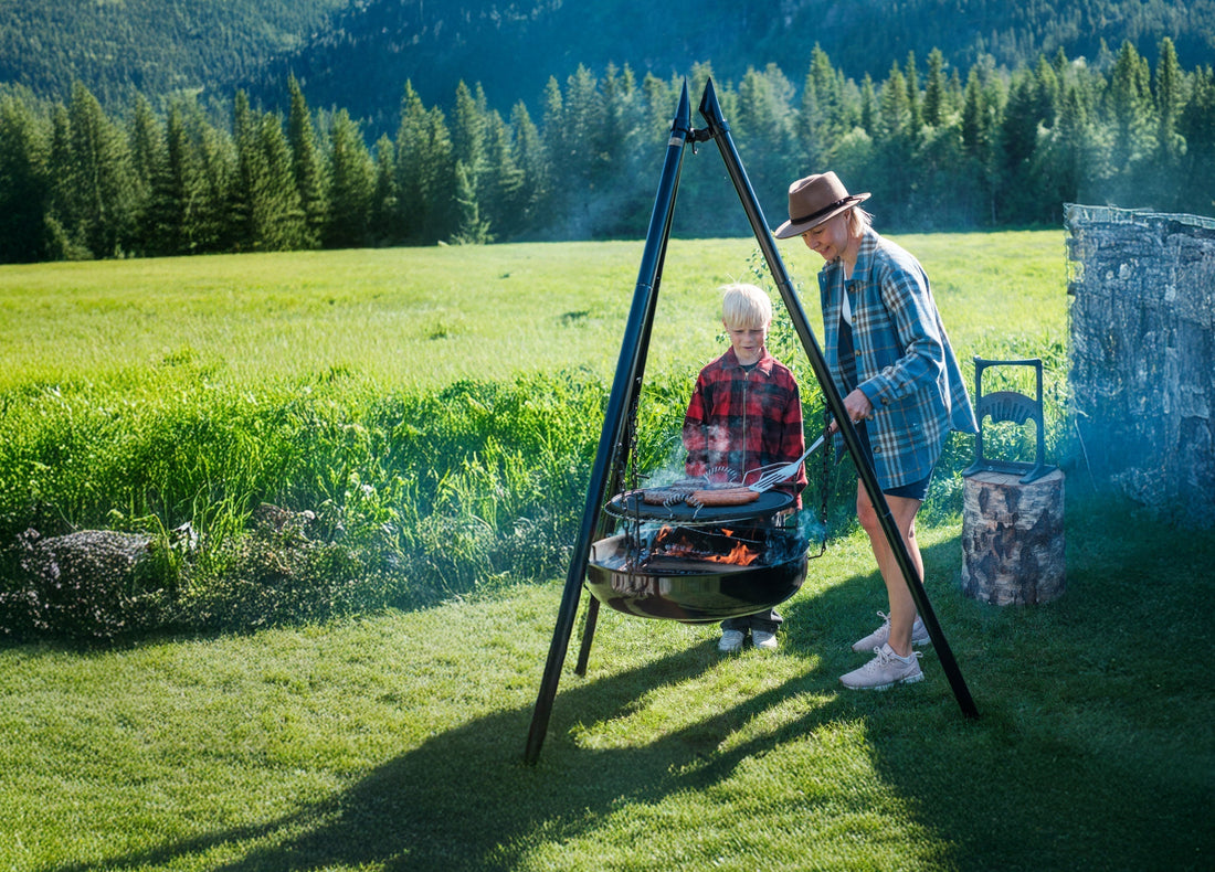 Laga allt från frukost till trerättersmiddag direkt över elden