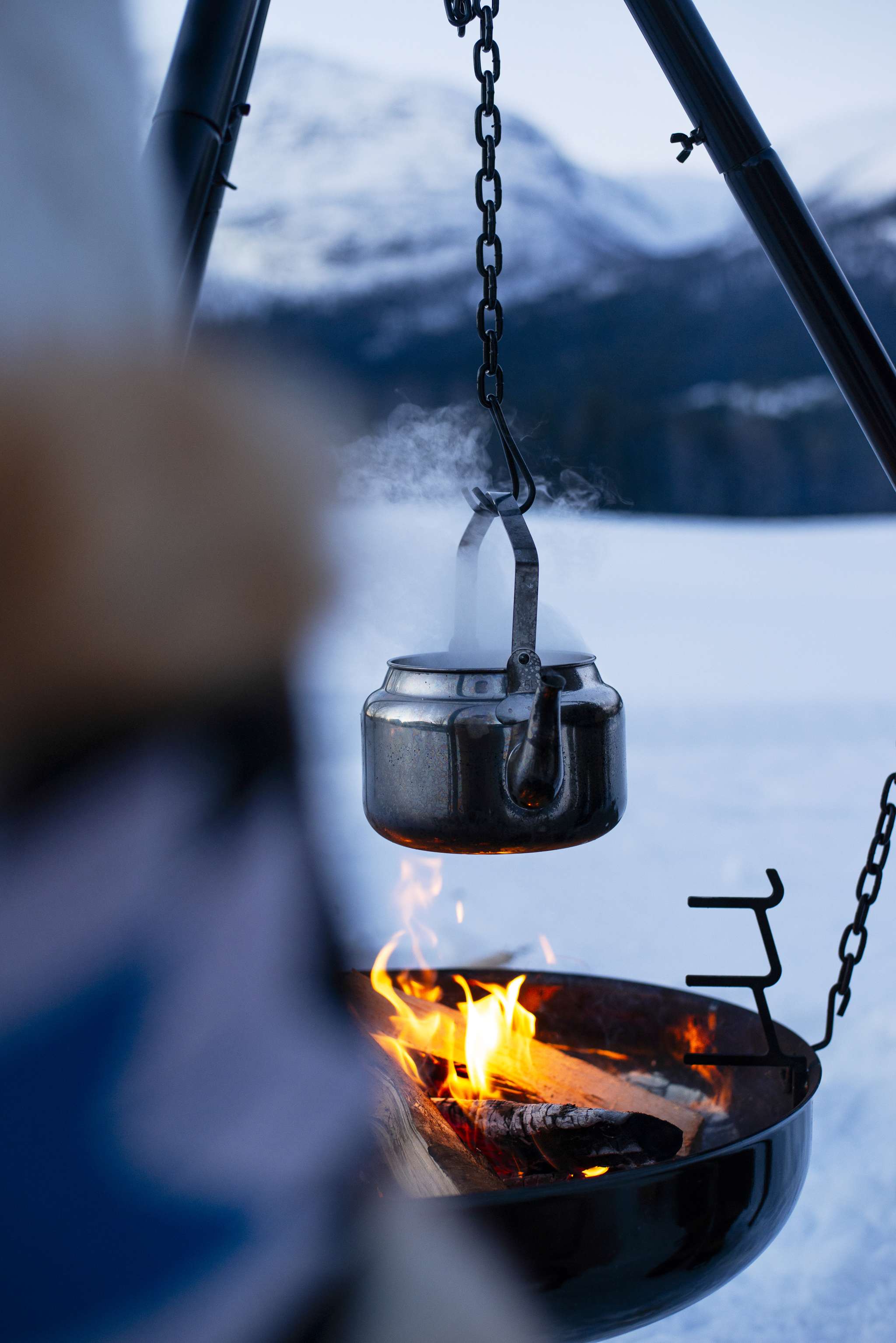 Suspension chain with double hook